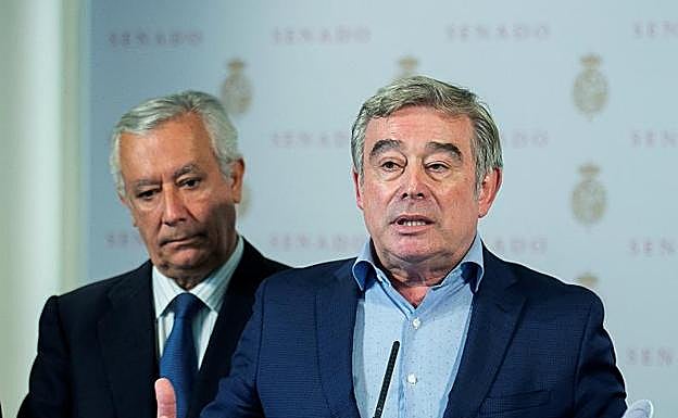 El portavoz del grupo popular en el Senado, José Manuel Barreiro. 