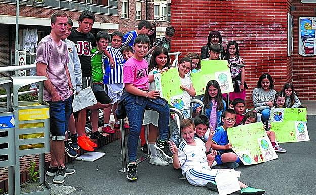 Los alumnos de los centros de Urnieta han trabajado este año el tema del cambio climático.