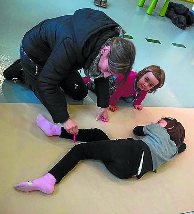 Tailerra. Gorputzaren silueta marrazten. 