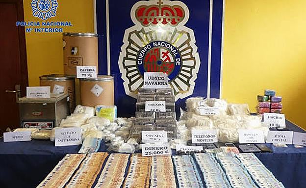 La Policía Nacional incauta en Navarra 32 kilos de cocaína y 65 de 'speed' que estaban destinados a los Sanfermines
