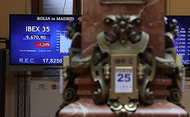 Sede de la Bolsa en Madrid. 