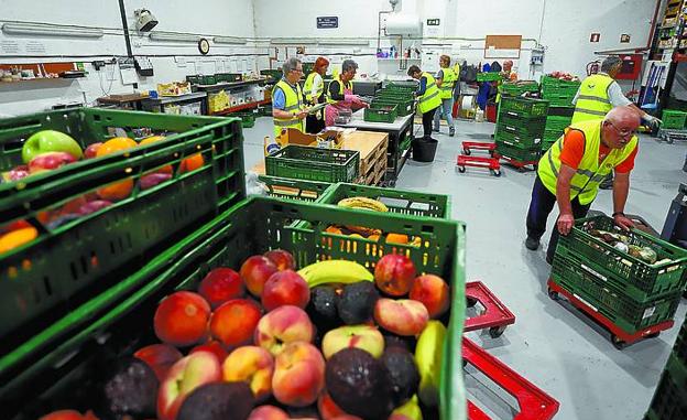 La cantidad de fruta a repartir aumenta los meses de verano. 