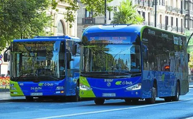 La empresa municipal de transporte urbano donostiarra Dbus afirma que las huelgas en el transporte de viajeros por carretera no afectará a su servicio