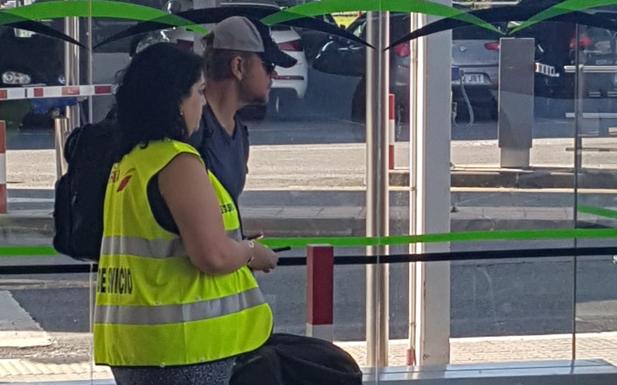 Matt Damon ha aterrizado este martes en Hondarribia. 