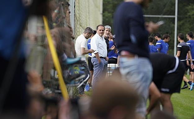 Aperribay y Olabe, durante la sesión de este miércoles