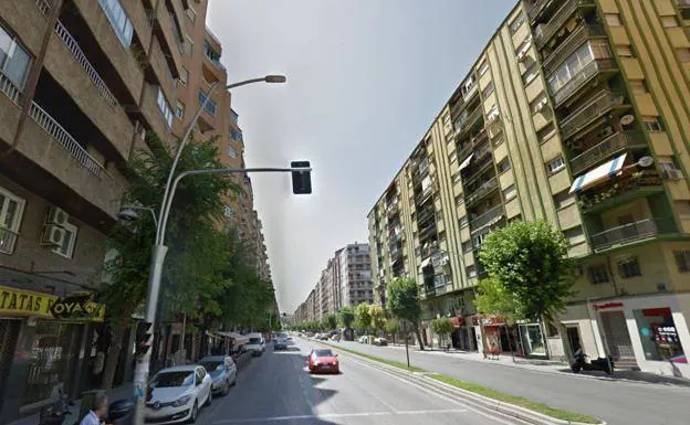 Avenida de Jaén en la que se produjo el atropello múltiple.