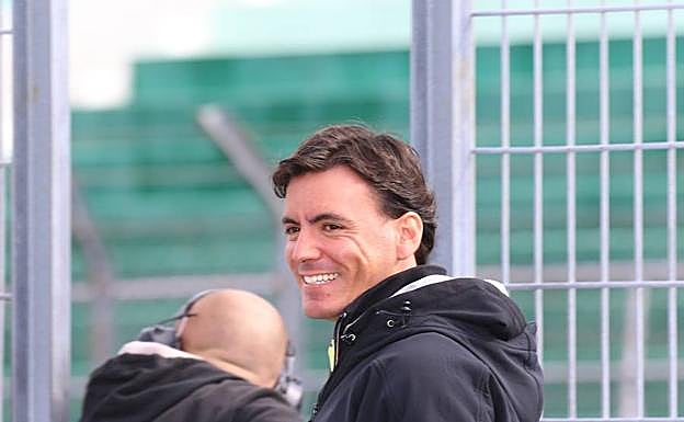 Ander Vilariño, antes de una carrera.