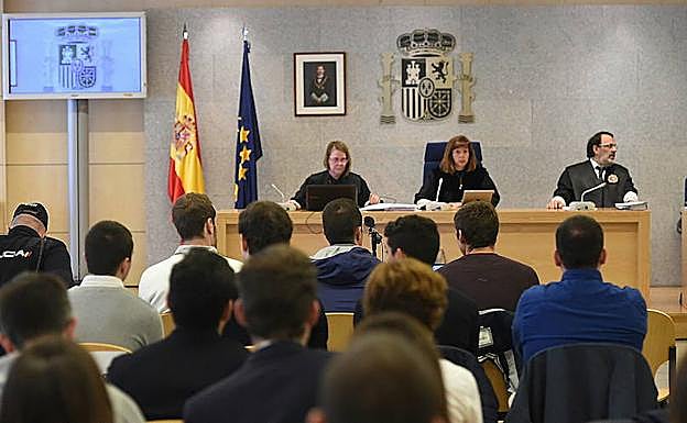 Juicio a los acusados en la Audiencia Nacional.