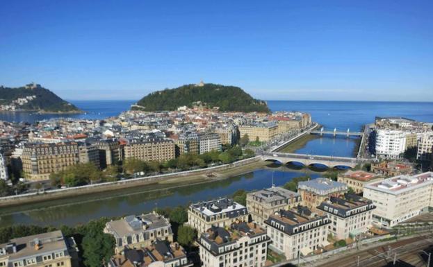 Vista del centro de San Sebastián.