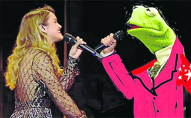 Mal trago.  Al margen del pobre resultado de Amaia y Alfred en Eurovisión, algunos esperaban un beso que no llegó.