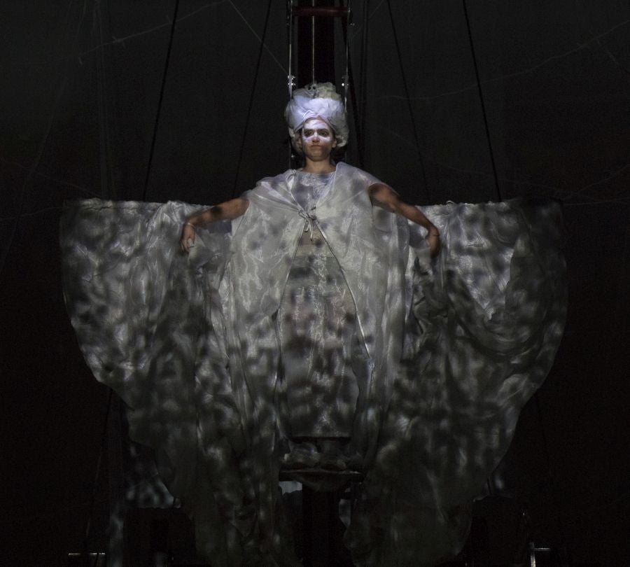 Ensayo general de La Fura dels Baus junto a la Orquesta Sinfónica de Bilbao este miércoles en el Kursaal