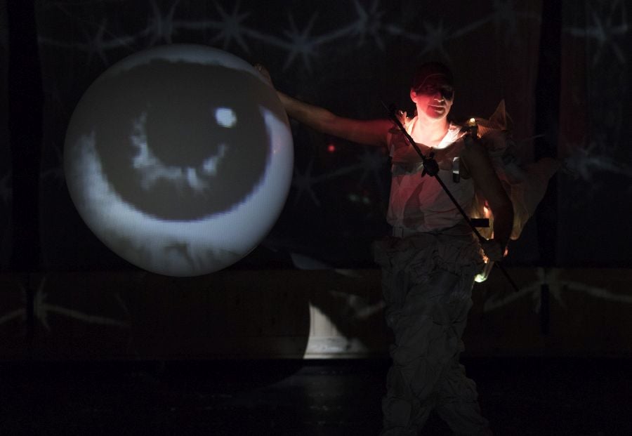 Ensayo general de La Fura dels Baus junto a la Orquesta Sinfónica de Bilbao este miércoles en el Kursaal