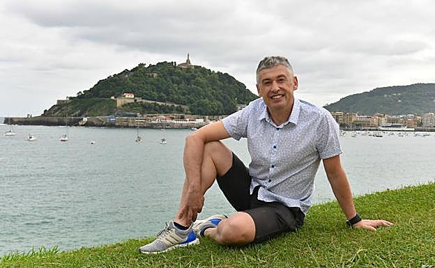 Iñaki Irastorza, en los jardines de Miramar. 