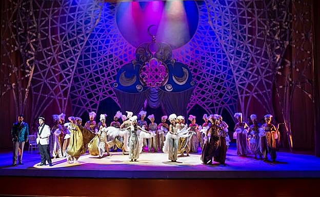 Momento del ensayo general que tuvo lugar este jueves por la tarde. 