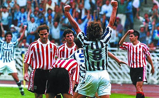 Idiakez, en el 5-0 ante el Athletic. 