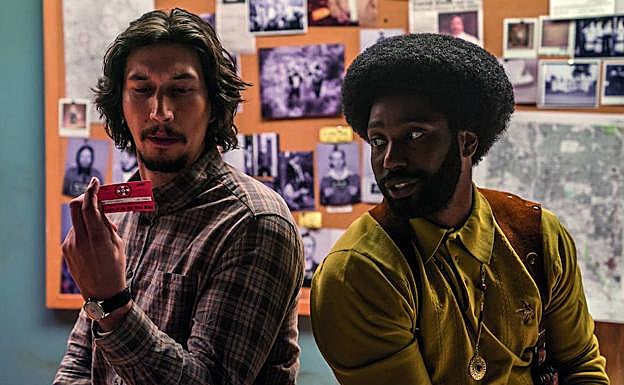Fotograma de 'BlacKkKlansman'. último filme de Spike Lee que estará en la sección Perlas del Zinemaldia.