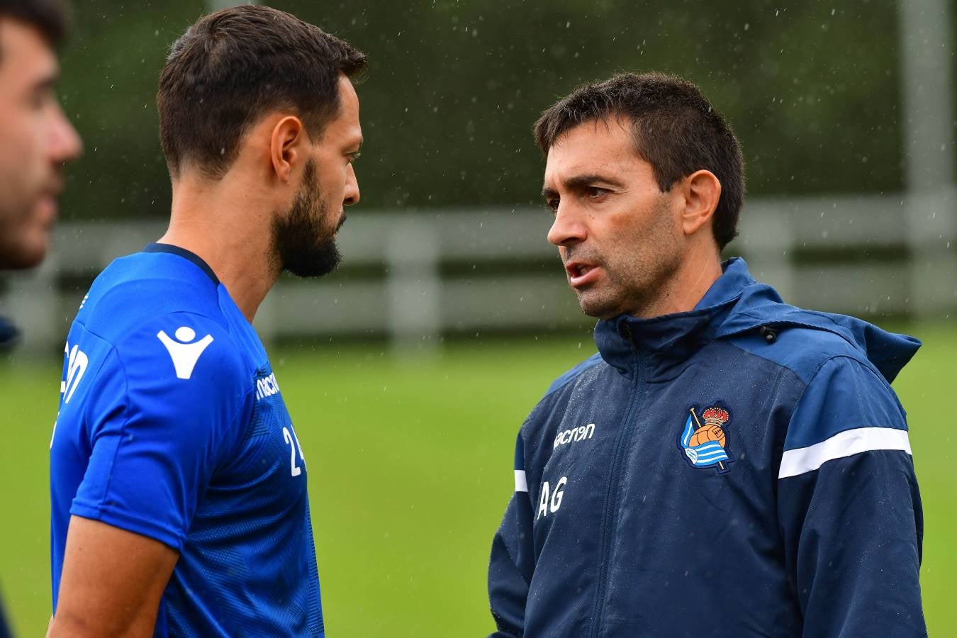 Garitano ha dirigido la última sesión de la Real Sociedad antes de visitar al Villarreal en el que será el primer partido liguero.