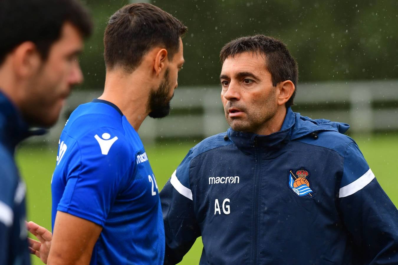 Garitano ha dirigido la última sesión de la Real Sociedad antes de visitar al Villarreal en el que será el primer partido liguero.