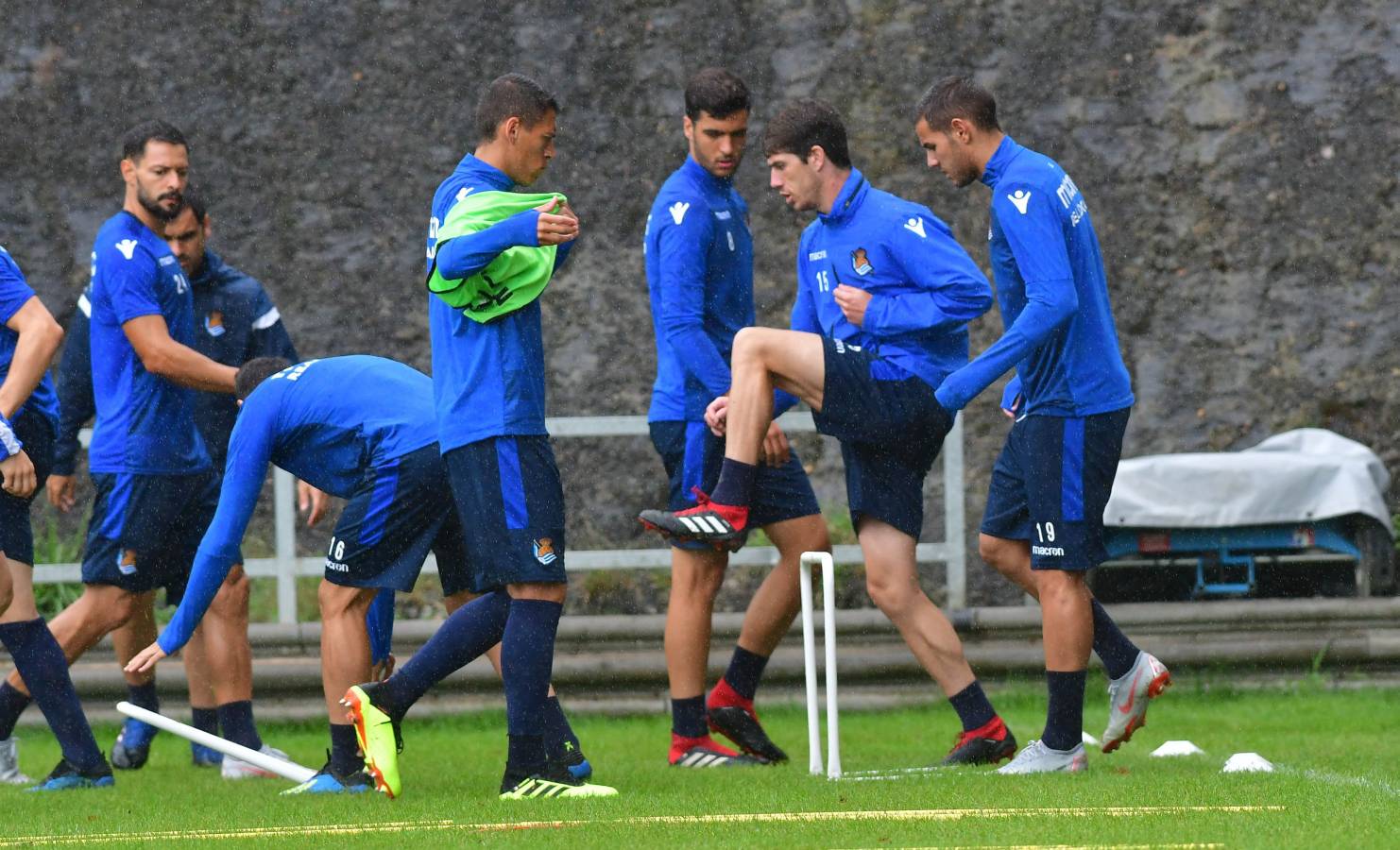 Garitano ha dirigido la última sesión de la Real Sociedad antes de visitar al Villarreal en el que será el primer partido liguero.