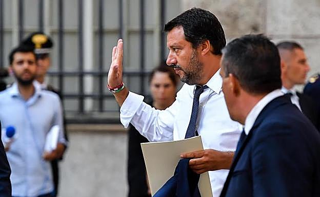 El ministro del Interior italiano, Matteo Salvini.