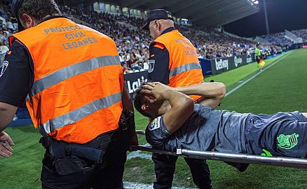 Real Sociedad, peroné Llorente
