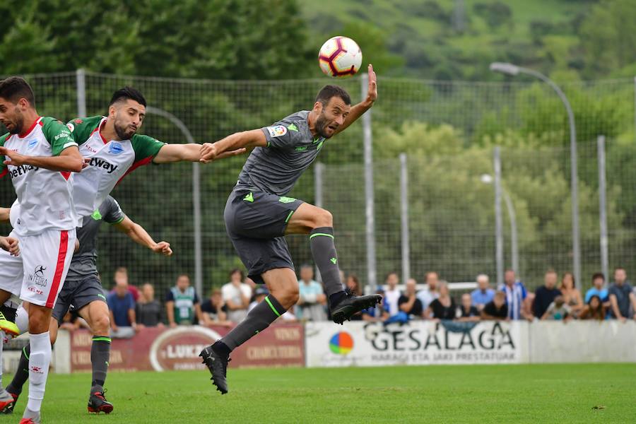2018. Partido de fútbol amistoso entre la Real Sociedad y el Alavés. 