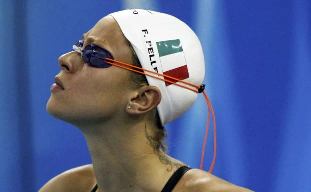 La nadadora italiana Federica Pellegrini. 