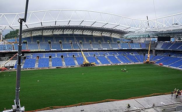 Anoeta ya es verde y azul