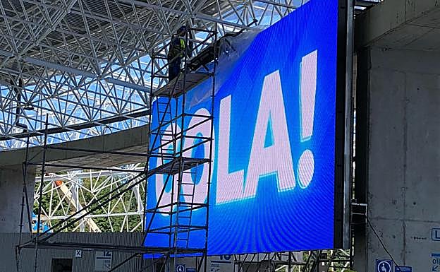 Así se dejarán notar los goles en el videomarcador de Anoeta. 