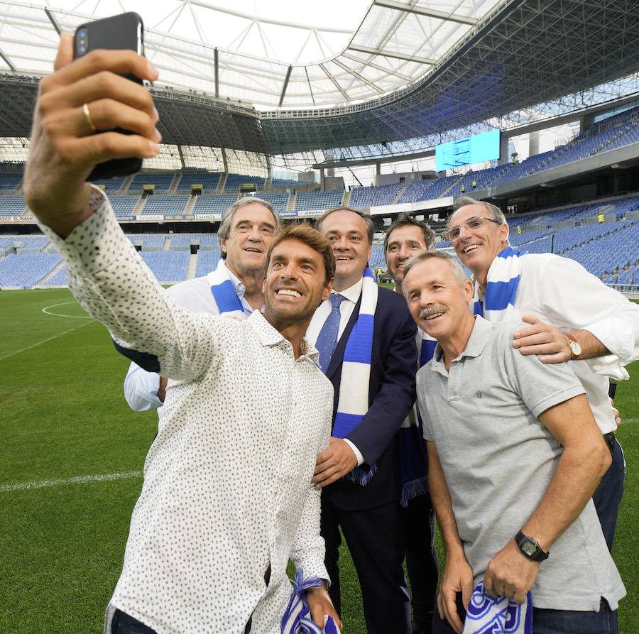 Arconada, Larrañaga, Rekarte, Prieto y Gorriz avalan el nuevo hogar txuri-urdin