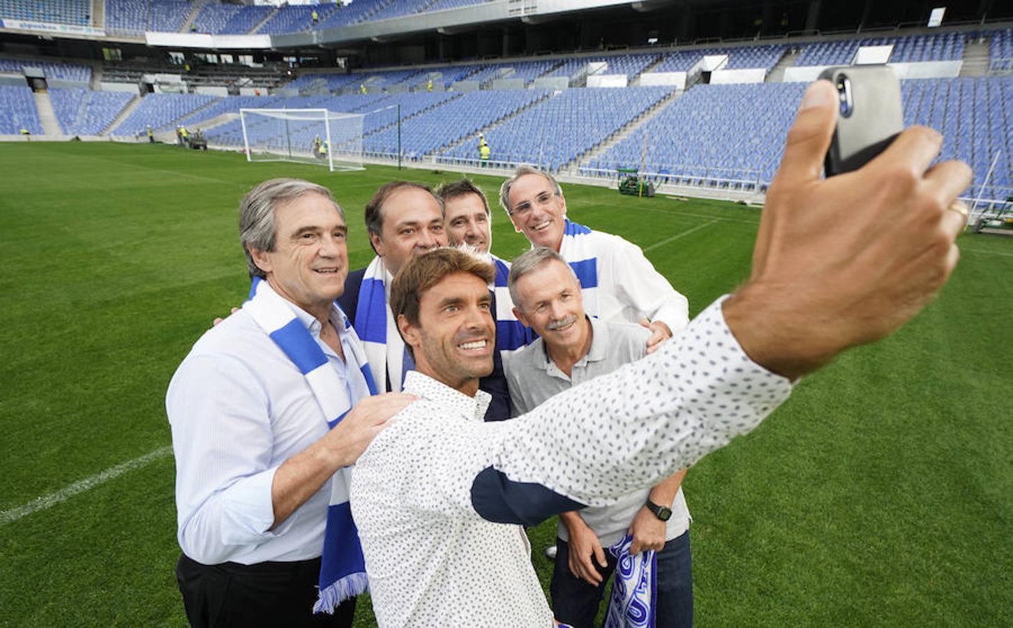 Arconada, Larrañaga, Rekarte, Prieto y Gorriz avalan el nuevo hogar txuri-urdin