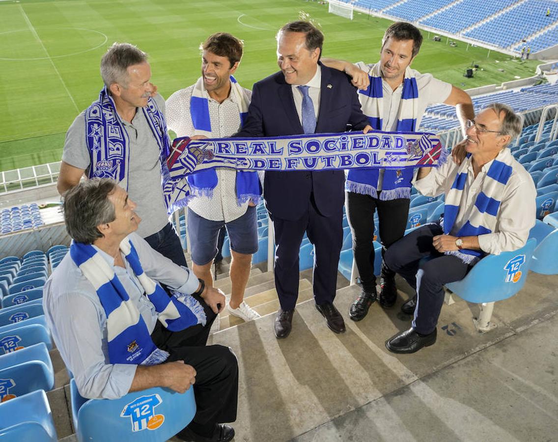 Arconada, Larrañaga, Rekarte, Prieto y Gorriz avalan el nuevo hogar txuri-urdin