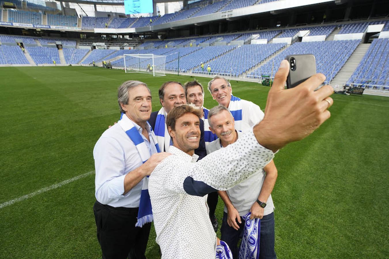 Arconada, Larrañaga, Rekarte, Prieto y Gorriz avalan el nuevo hogar txuri-urdin