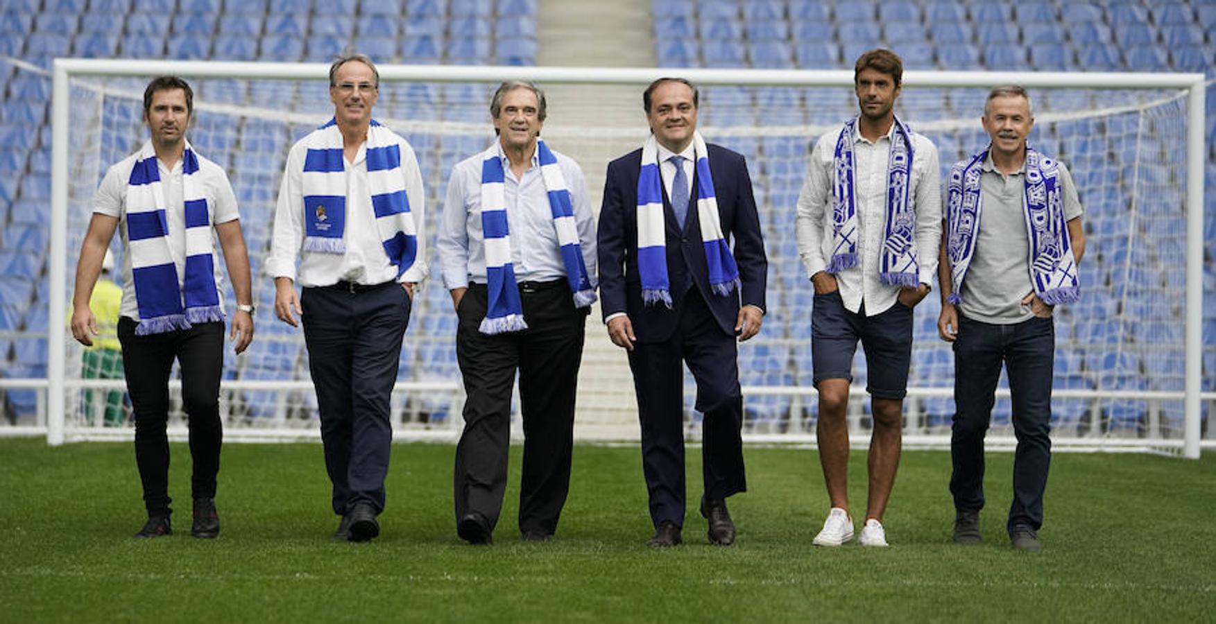 Arconada, Larrañaga, Rekarte, Prieto y Gorriz avalan el nuevo hogar txuri-urdin