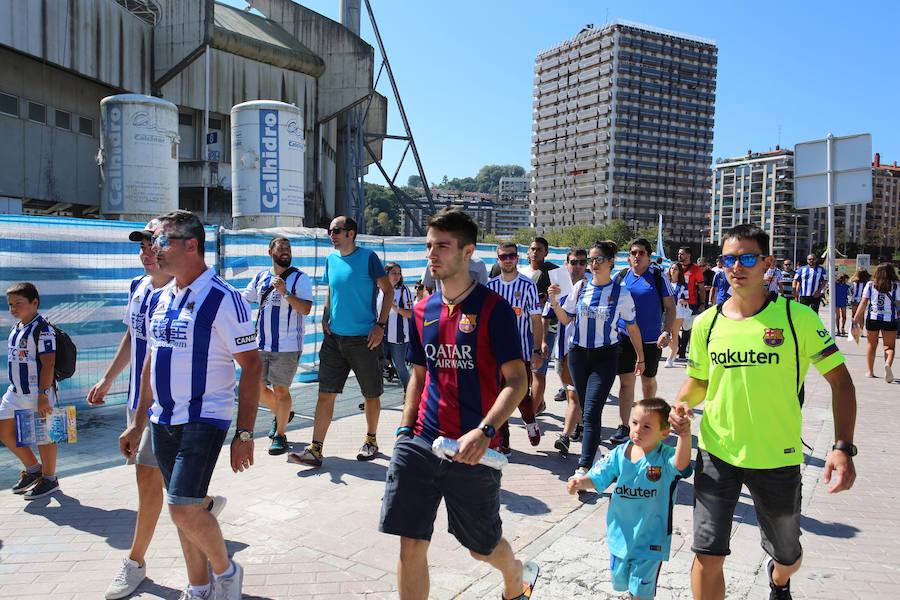 Casi 29.000 aficionados han llenado las gradas del nuevo Anoeta en su estreno