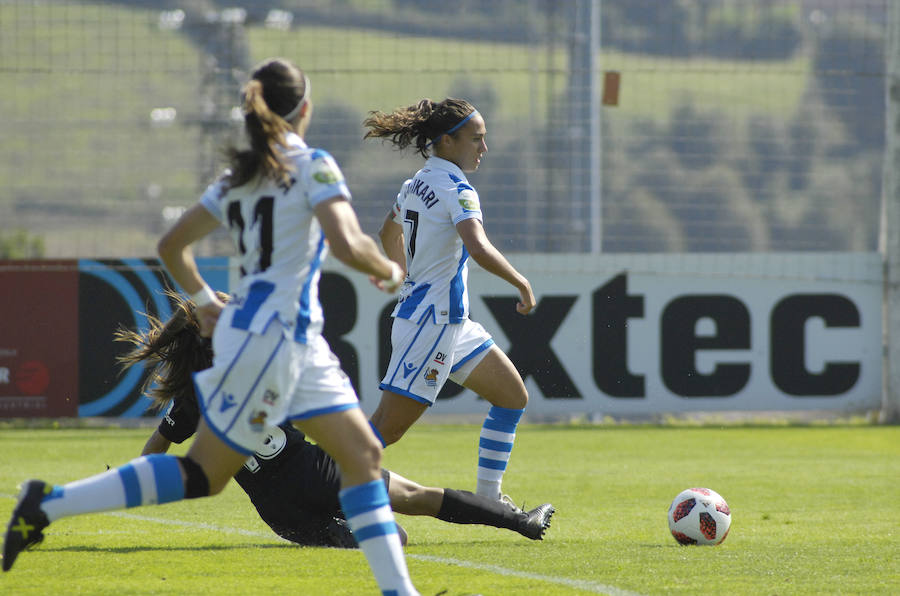 Gran estreno en Zubieta del equipo txuri-urdin, que ha vencido por 3-0