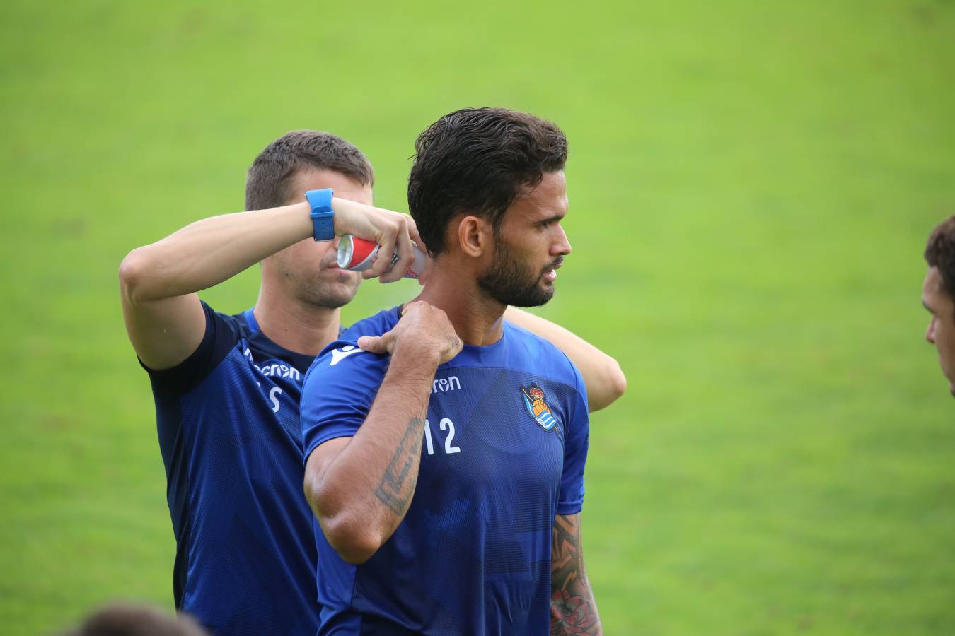 El atacante brasileño ha sido la gran novedad del último entrenamiento de la Real Sociedad.