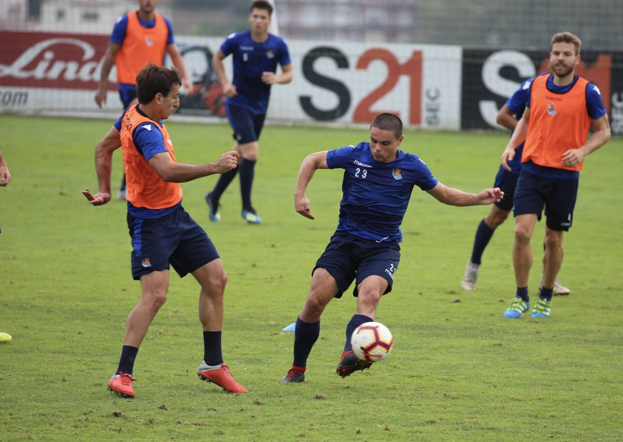 El atacante brasileño ha sido la gran novedad del último entrenamiento de la Real Sociedad.