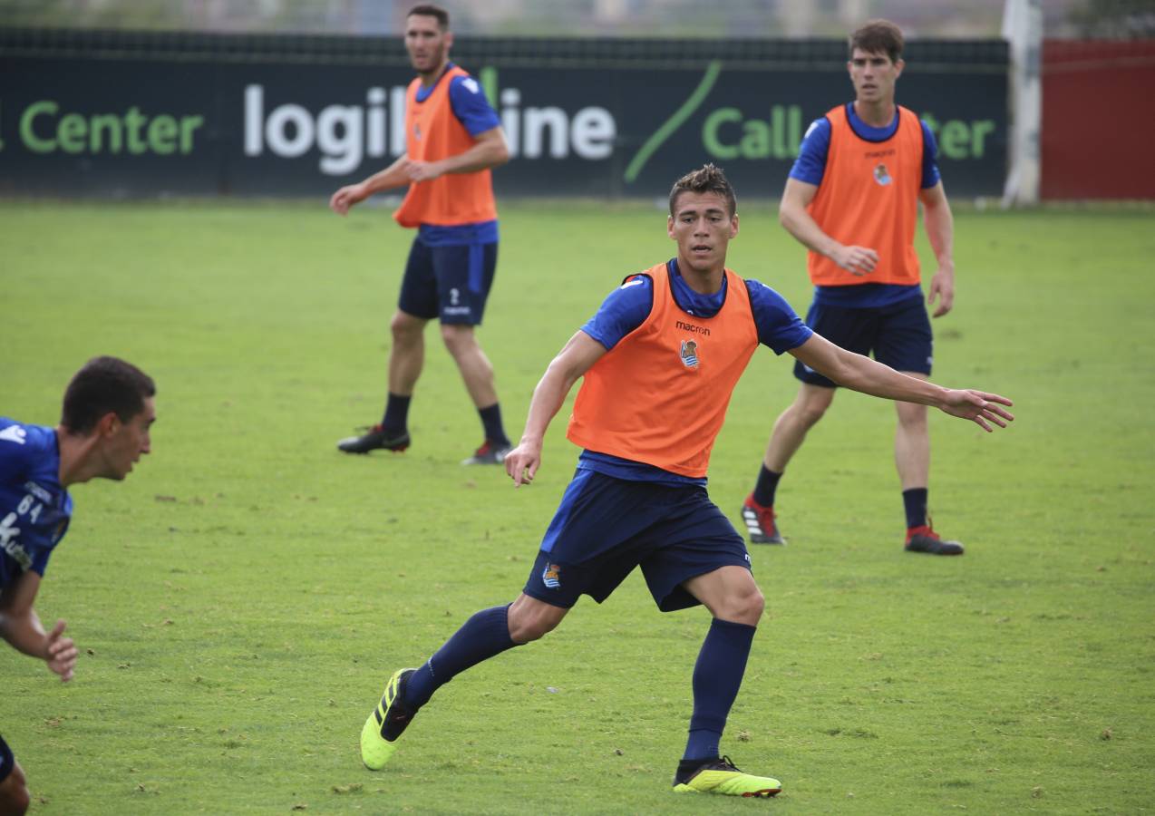El atacante brasileño ha sido la gran novedad del último entrenamiento de la Real Sociedad.