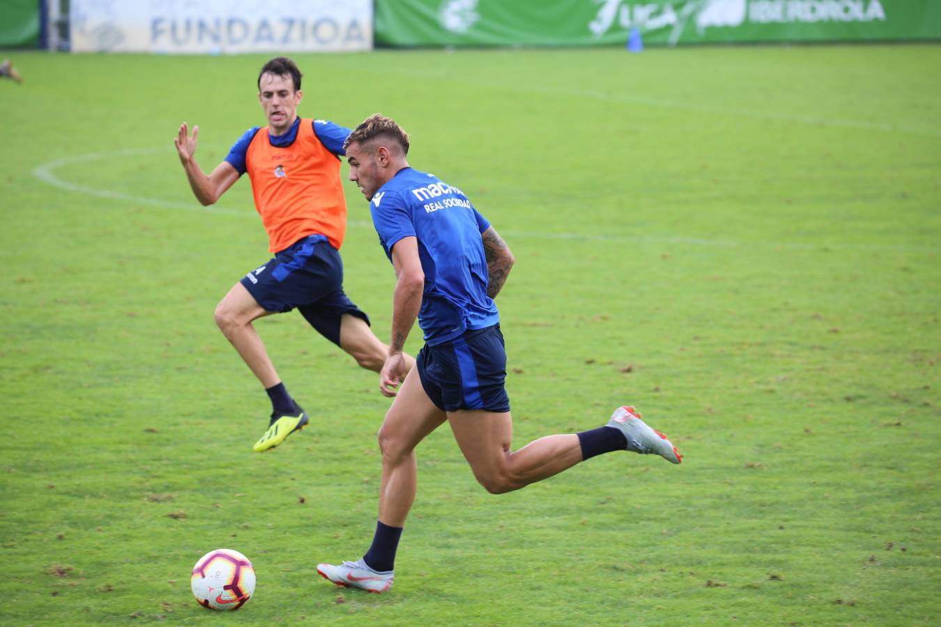 El atacante brasileño ha sido la gran novedad del último entrenamiento de la Real Sociedad.