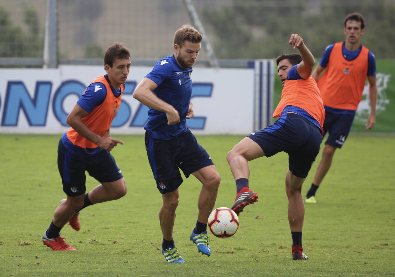 El atacante brasileño ha sido la gran novedad del último entrenamiento de la Real Sociedad.