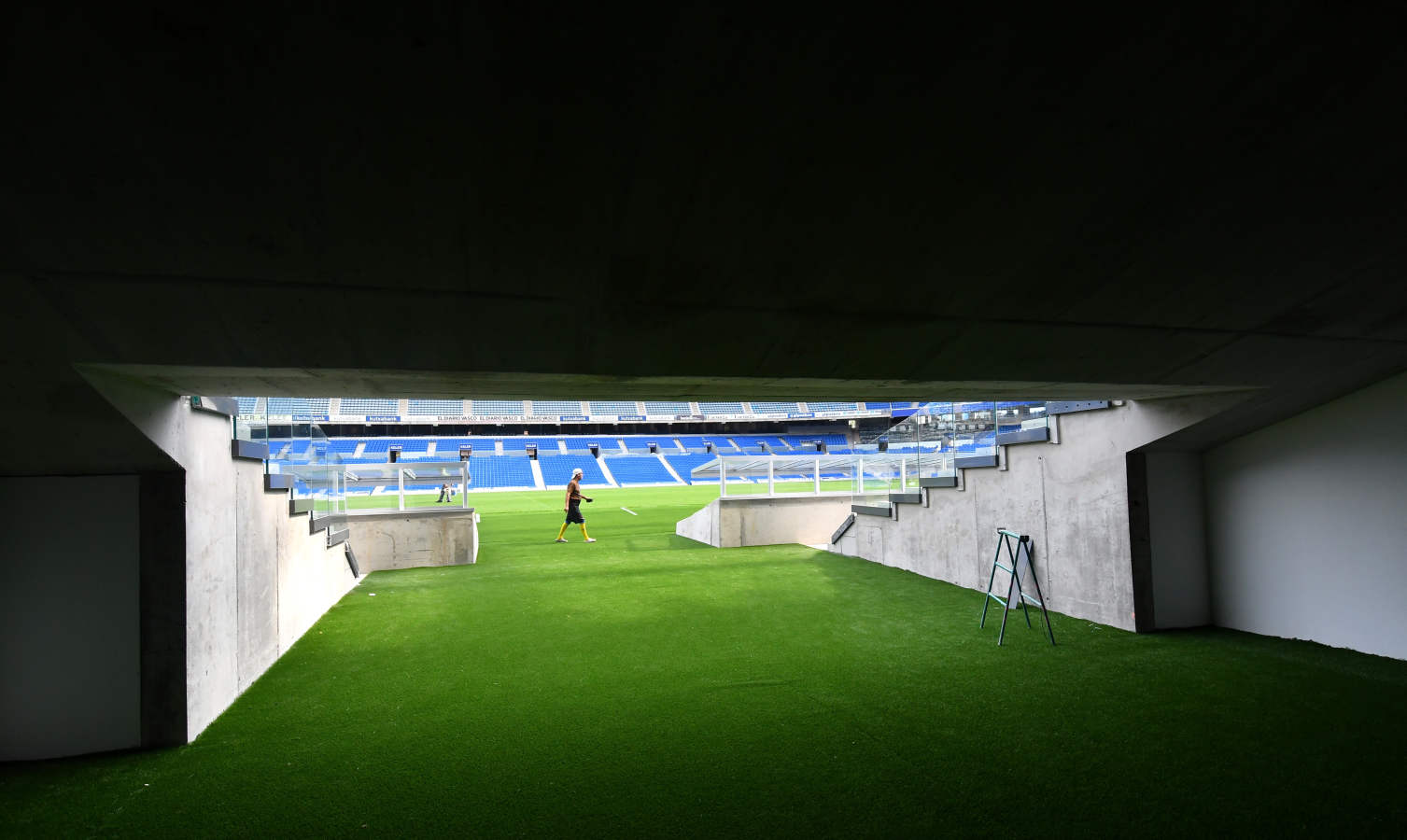La Real trabaja para minimizar los errores que pudo haber en el estreno del nuevo campo de fútbol