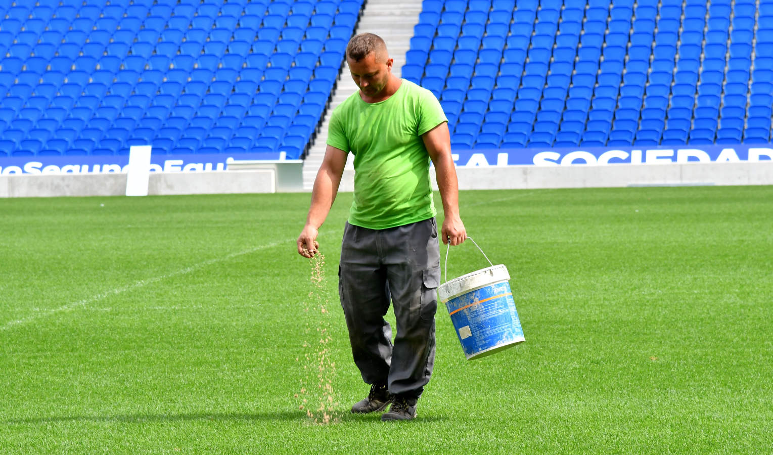 La Real trabaja para minimizar los errores que pudo haber en el estreno del nuevo campo de fútbol
