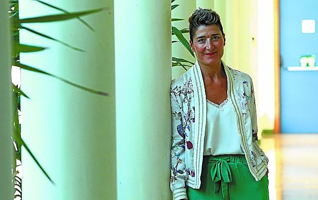 Igone Etxeberria, en la Facultad de Psicología de la UPV/EHU en Donostia.