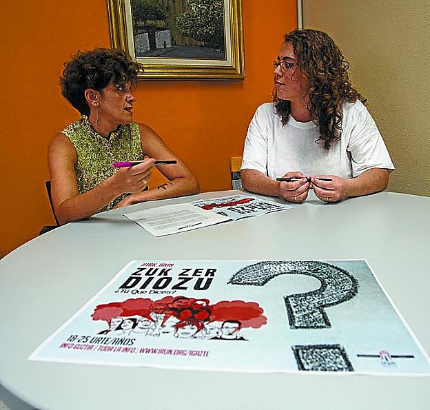 Eunate Encinas y Mónica Martínez. 