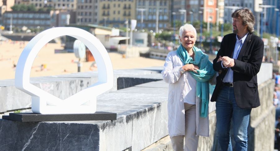 Judi Dench ha llegado este martes a San Sebastián para recibir el último Premio Donostia de esta edición del Zinemaldia. 