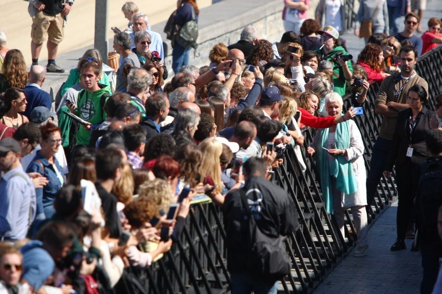 Judi Dench ha llegado este martes a San Sebastián para recibir el último Premio Donostia de esta edición del Zinemaldia. 