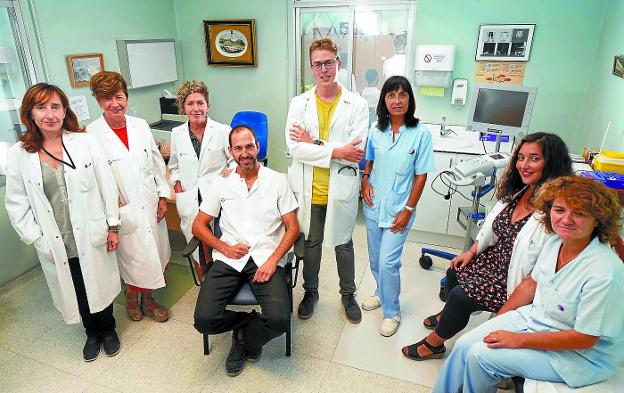 El equipo de la unidad de deterioro cognitivo del Hospital Universitario Donostia.