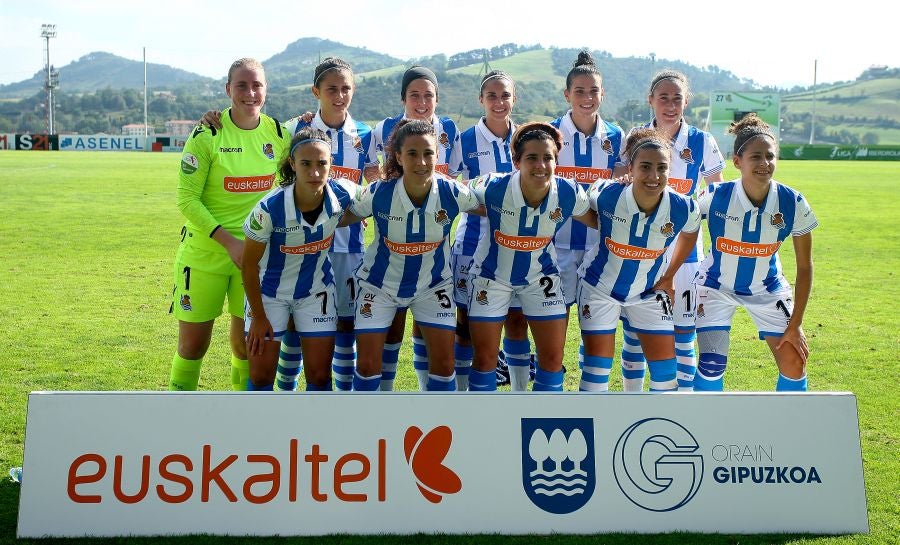 La Real ha vencido al Sevilla 2-0 este mediodía en Zubieta y es segunda en la clasificación con tres triunfos, un empate y cero derrotas.