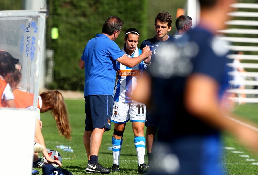 La Real ha vencido al Sevilla 2-0 este mediodía en Zubieta y es segunda en la clasificación con tres triunfos, un empate y cero derrotas.